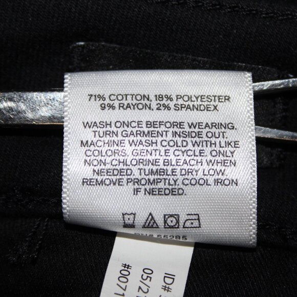 Express $80 Sz 2S x 25 Black Denim Skinny High Rise Cotton Polyester Jeans - Picture 11 of 16